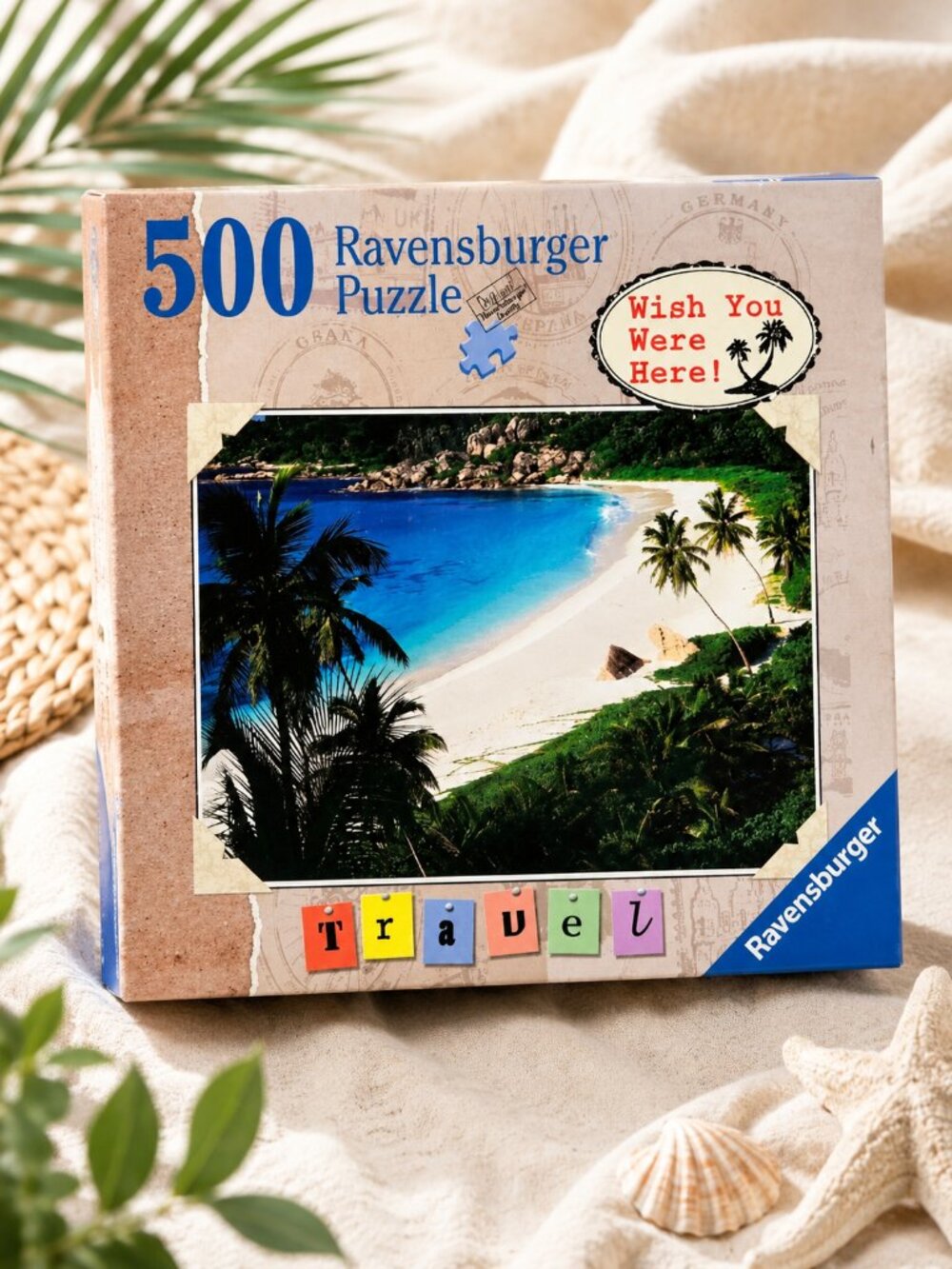 Ravensburger Travel Series “Wish You Were Here” Tropical Paradise 500 Pc Puzzle